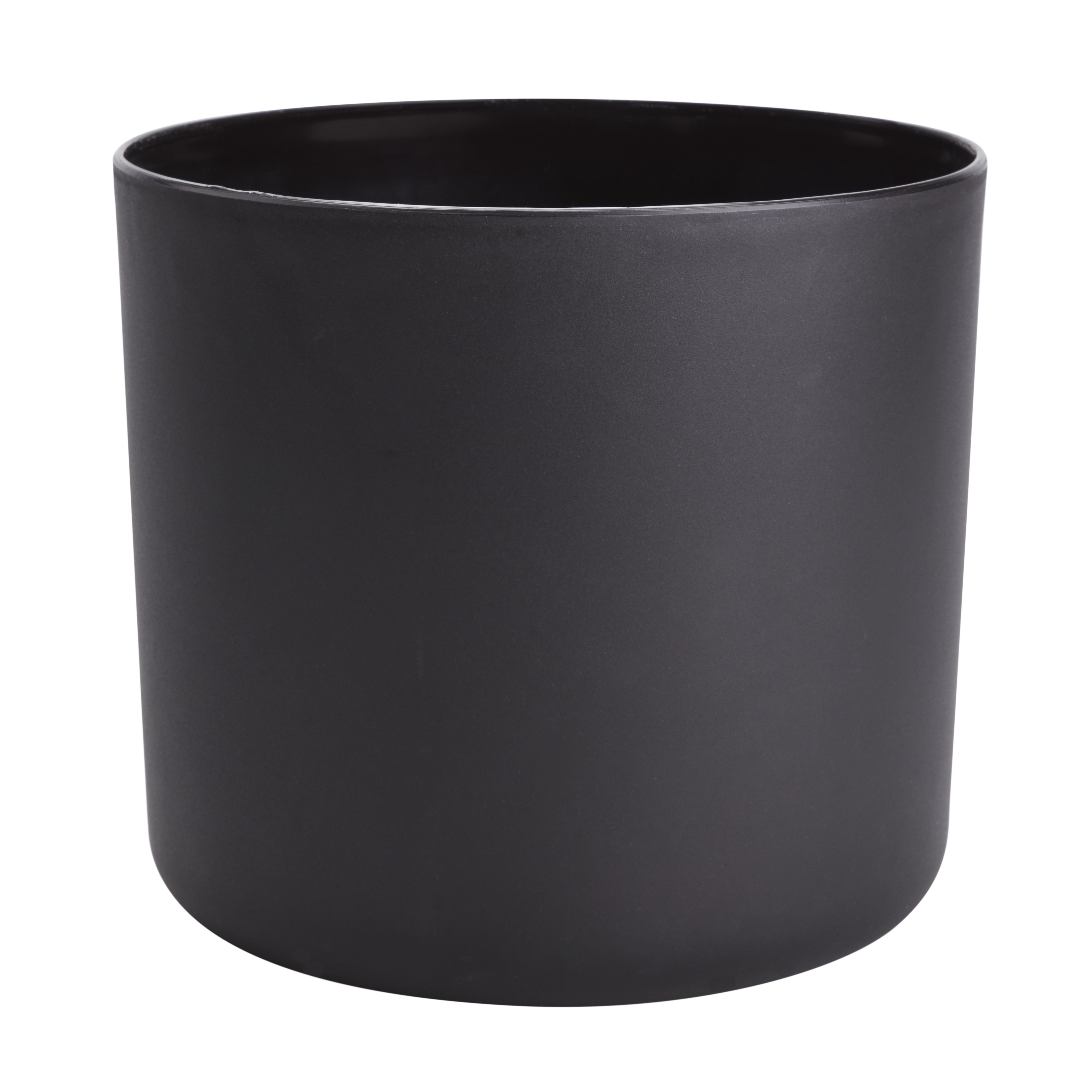 GoodHome Black Plastic Plain Round Plant Pot (Dia)25.1Cm | Compare The Build