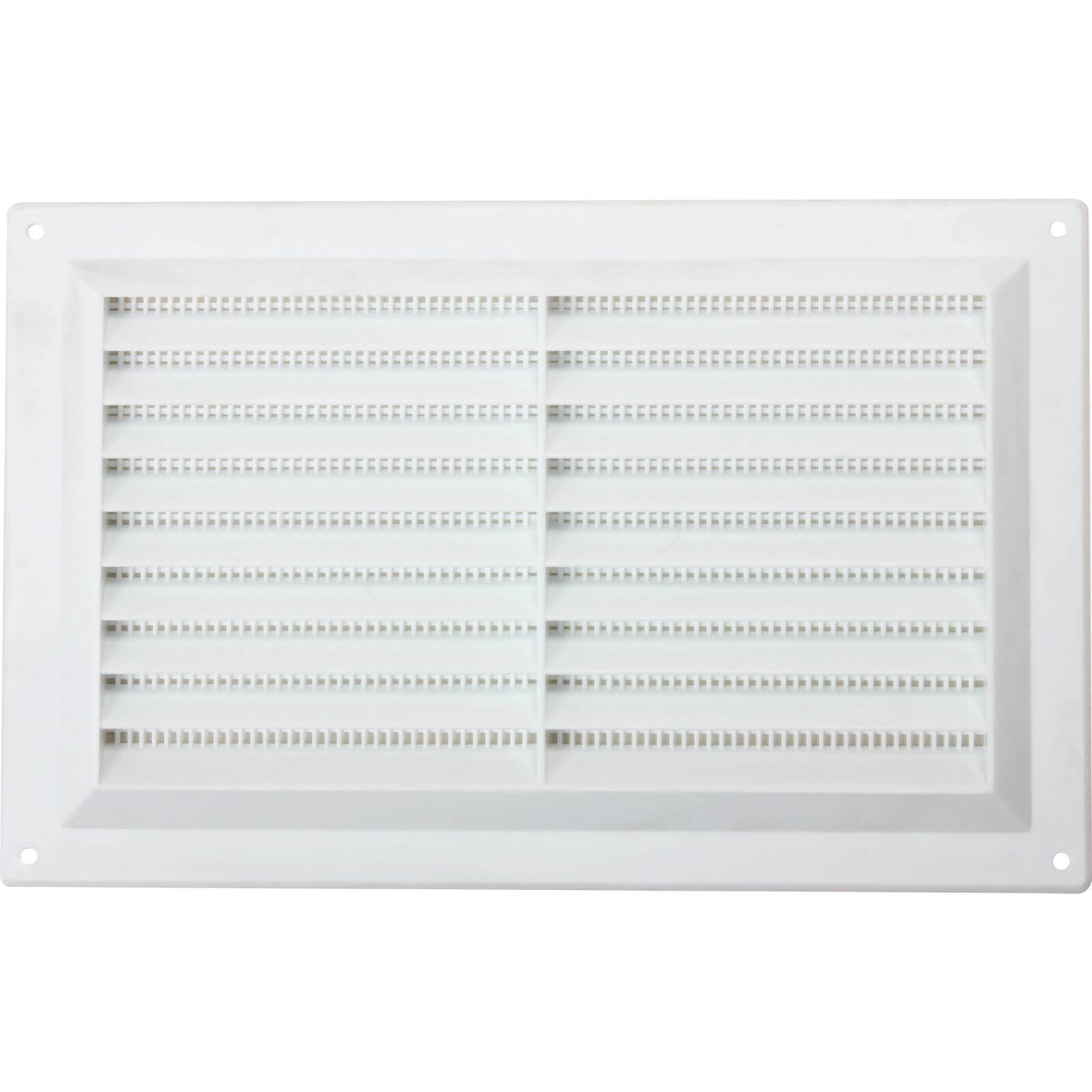 Fixed Louvre Vent - 229 x 152mm - White Plastic | Compare The Build