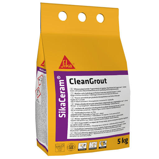 Everbuild Sikaceram CleanGrout Ash Floor and Wall Tile Grout - 5kg Price Comparisons | Compare The Build