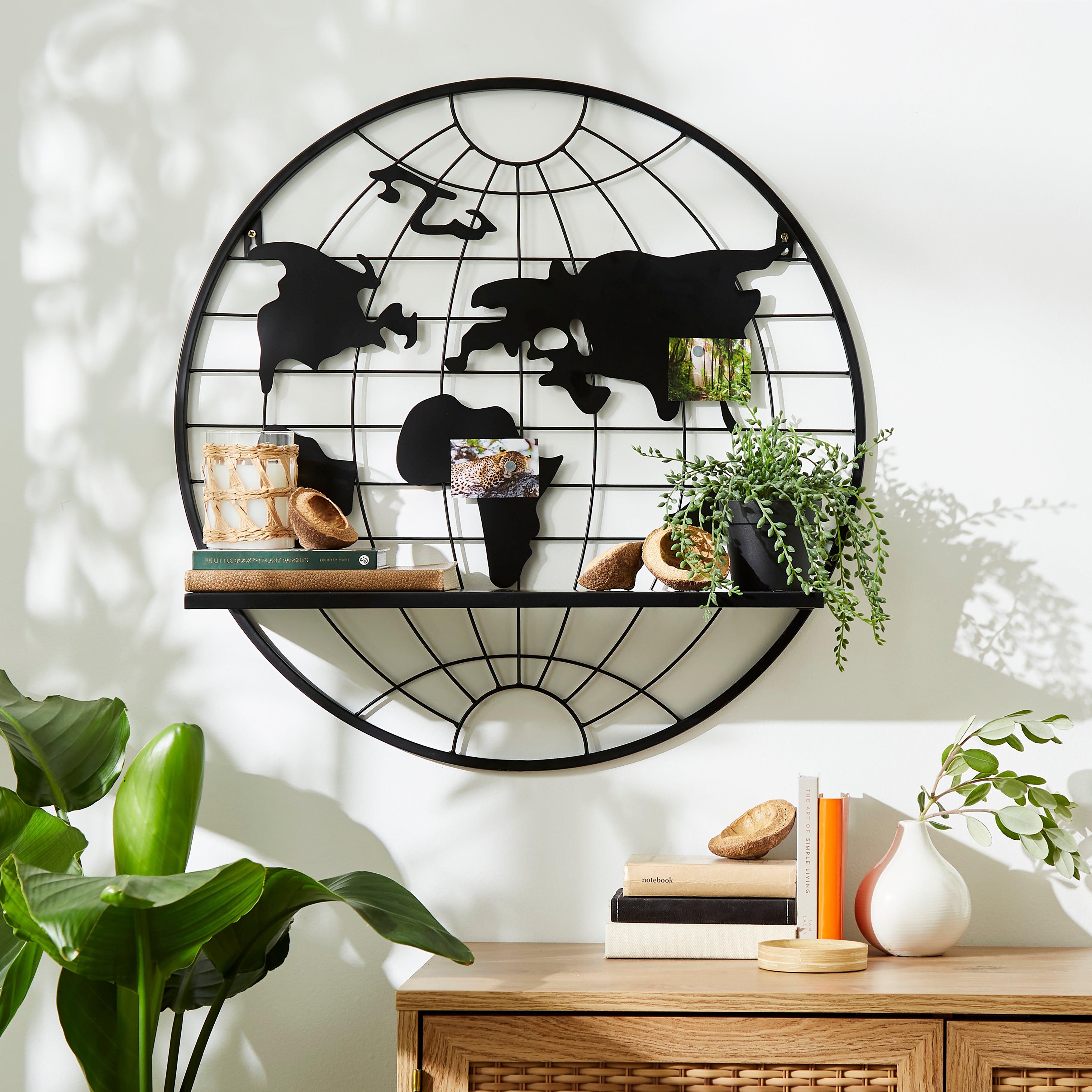 Black Globe Wall Shelf Black Price Comparisons | Compare The Build