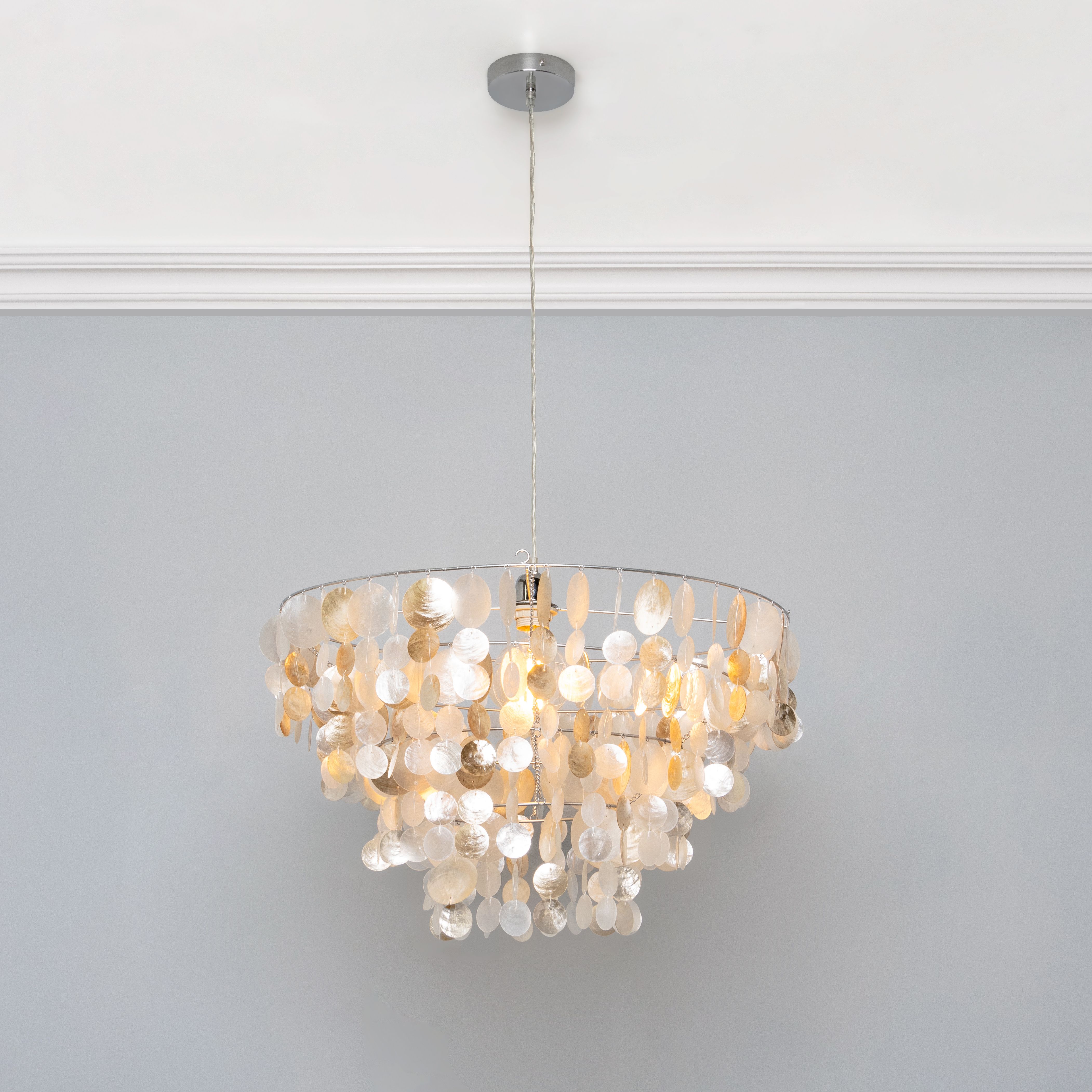 Inlight Bailey Champagne Light Pendant, (Dia)180mm | Compare The Build