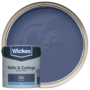 Wickes Vinyl Matt Emulsion Paint - Navy Blue No.965 - 2.5L Price Comparisons | Compare The Build