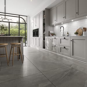 Wickes Boutique Foundry Graphite Lappato Polished Porcelain Wall & Floor Tile - 900 x 900mm - Pack of 2 Price Comparisons | Compare The Build