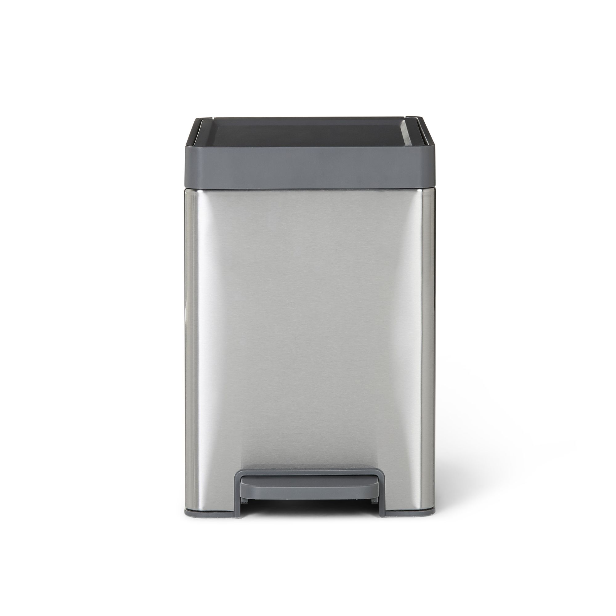 GoodHome Kora Anthracite Metal & Plastic Rectangular Freestanding Kitchen Bin, 14L Price Comparisons | Compare The Build