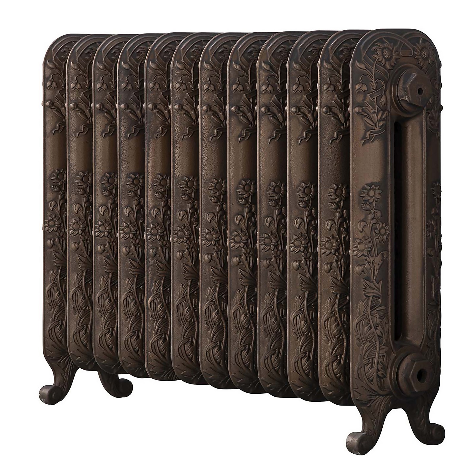 Arroll Cast Iron Radiator 814 X 600 - Aged Bronze Price Comparisons | Compare The Build