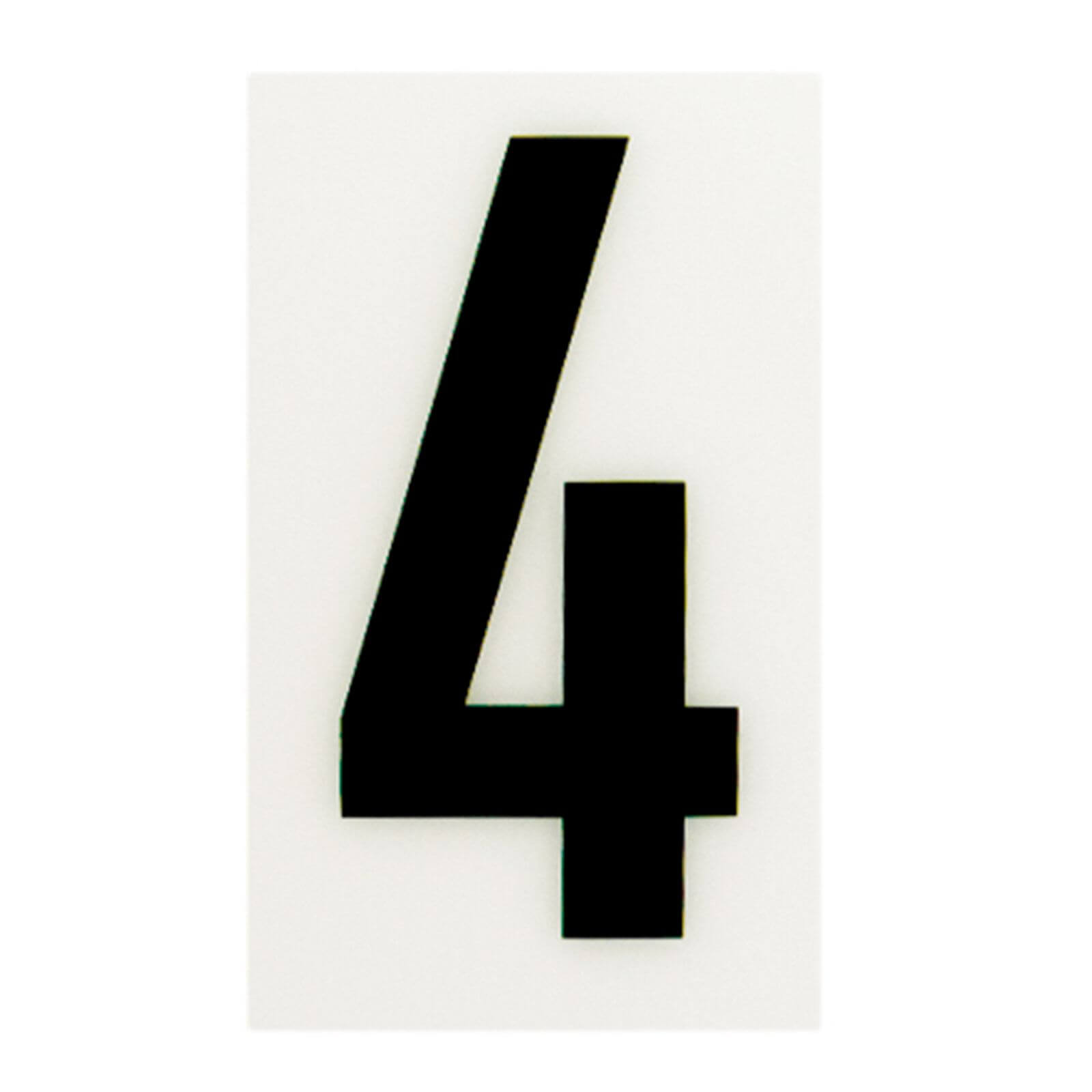 Breeze White Self Adhesive House Number - 60mm - 4 Price Comparisons | Compare The Build