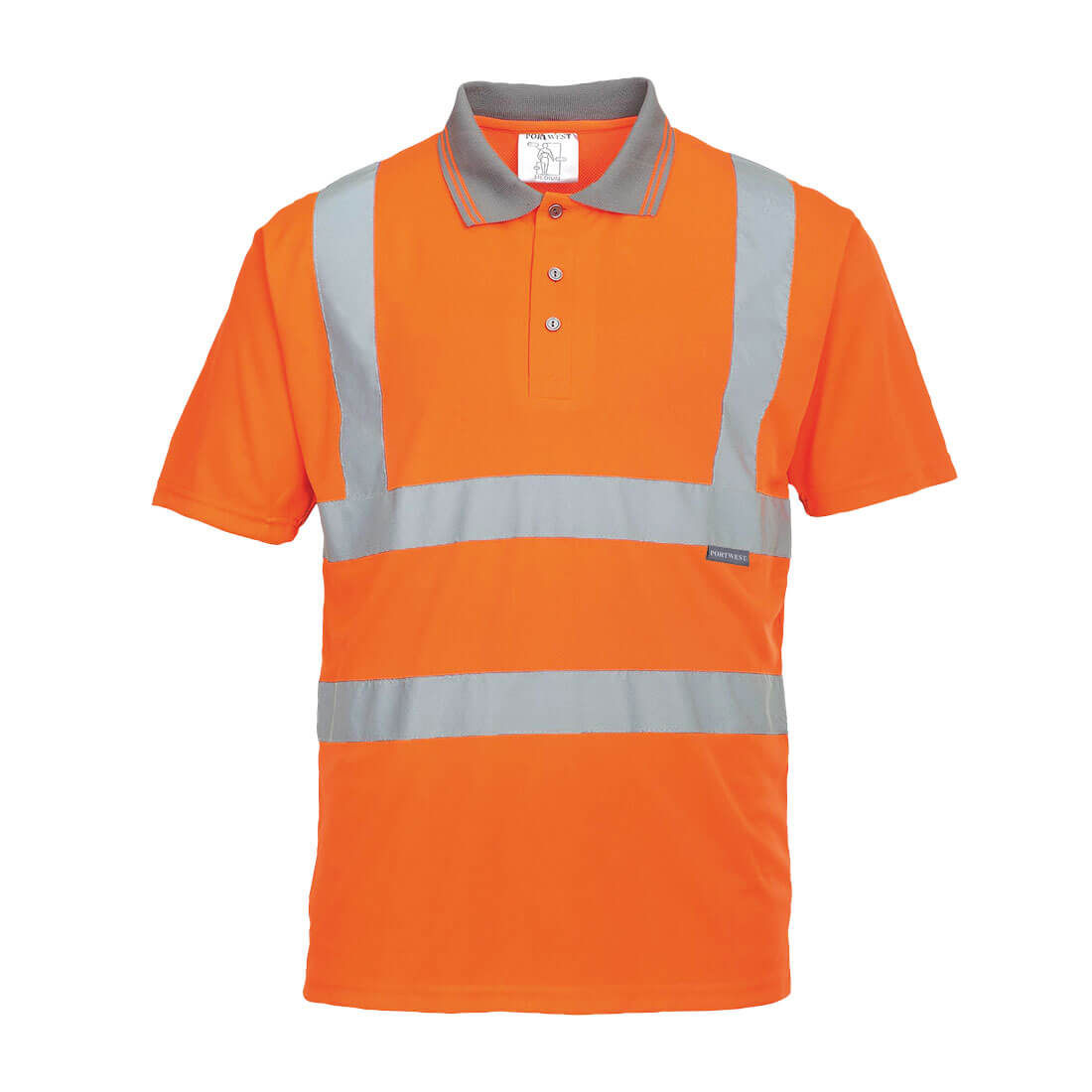 Portwest Mens Class 2 Hi Vis Polo Shirt Orange XL Price Comparisons | Compare The Build