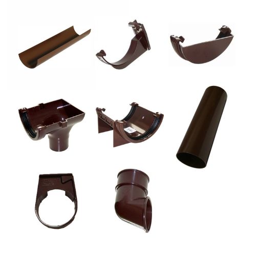 FloPlast Mini Gutter Shed Pack Pent Style Roof - 8 x 6 Brown Price Comparisons | Compare The Build