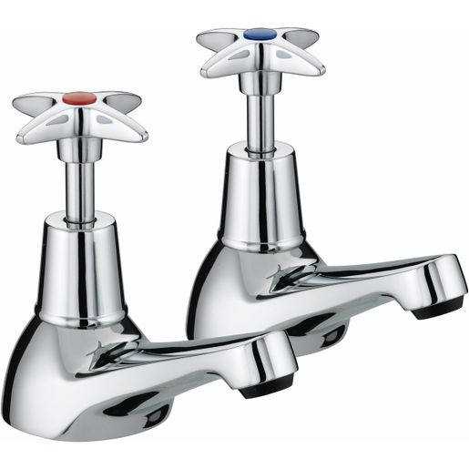 Bristan Value Cross Top Bath Taps Chrome Price Comparisons | Compare The Build