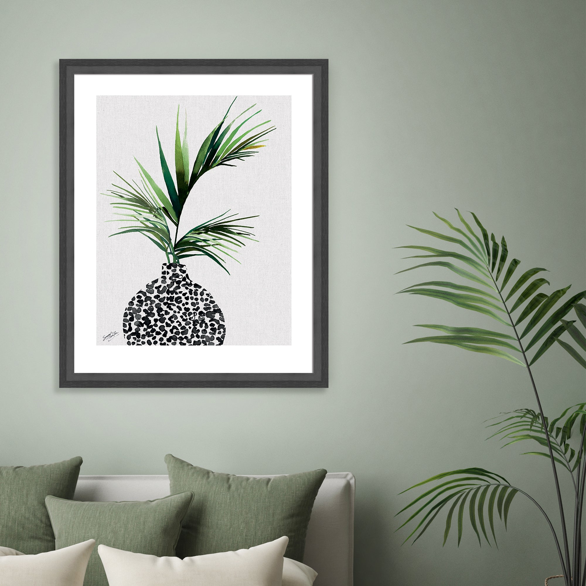 The Art Group Areca Palm Plant Framed Print Green | Compare The Build