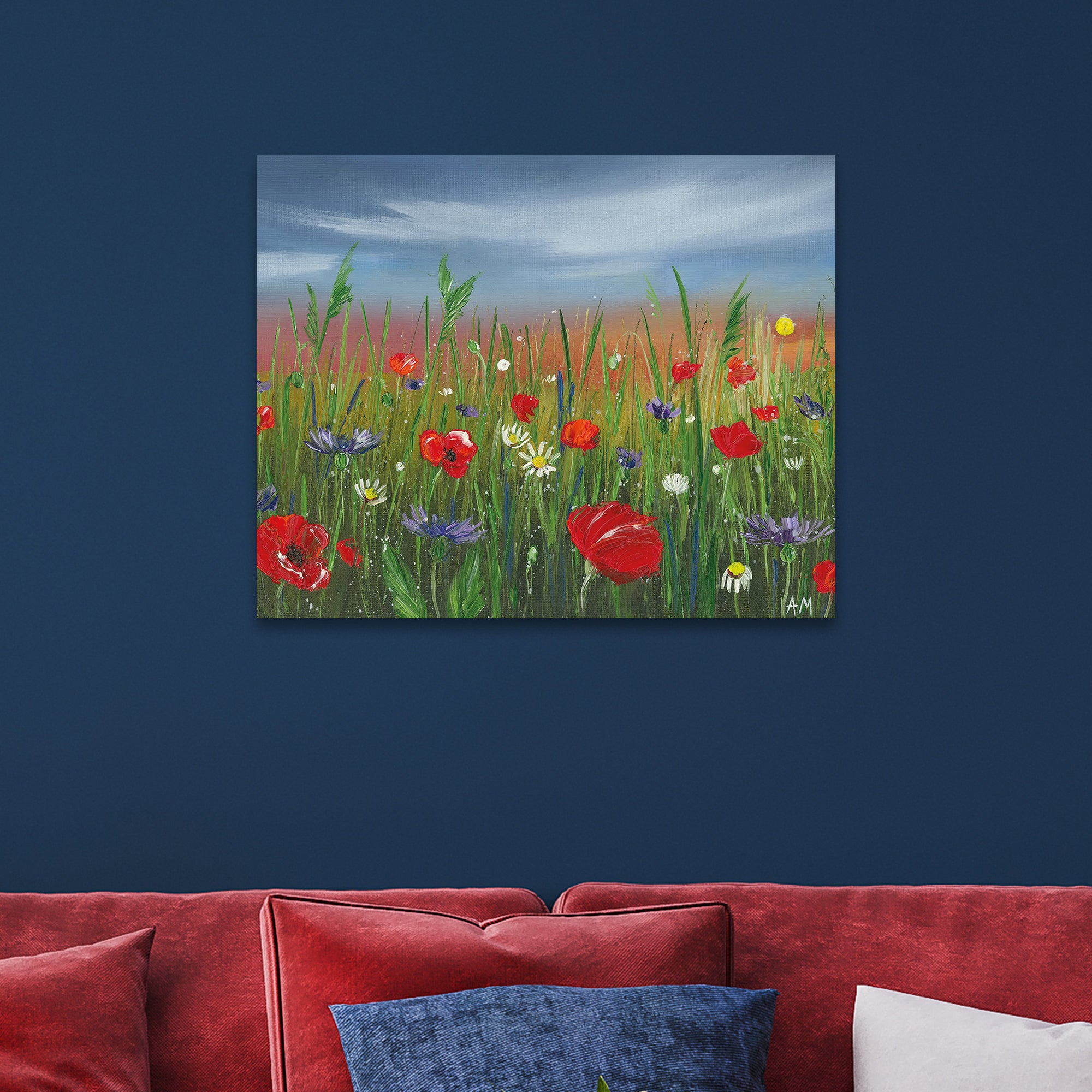 The Art Group Poppies Canvas MultiColoured Price Comparisons | Compare The Build