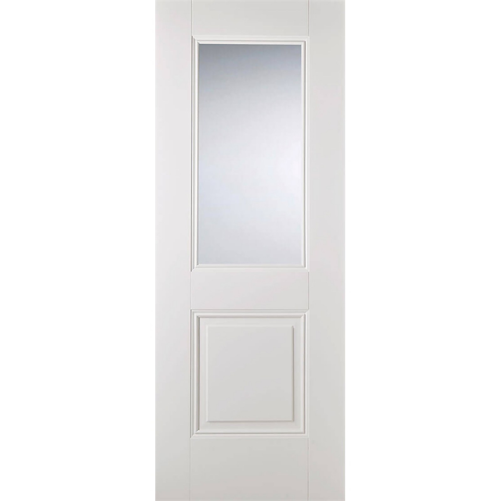 Arnhem Internal Glazed Primed White 1 Lite 1 Panel Door - 686 x 1981mm Price Comparisons | Compare The Build