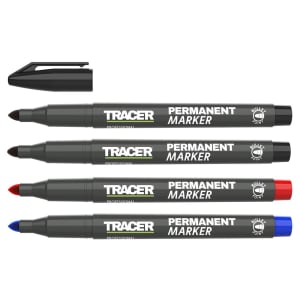 TRACER APMK1 Permanent Multi Coloured Construction Marker - Pack of 4 | Compare The Build