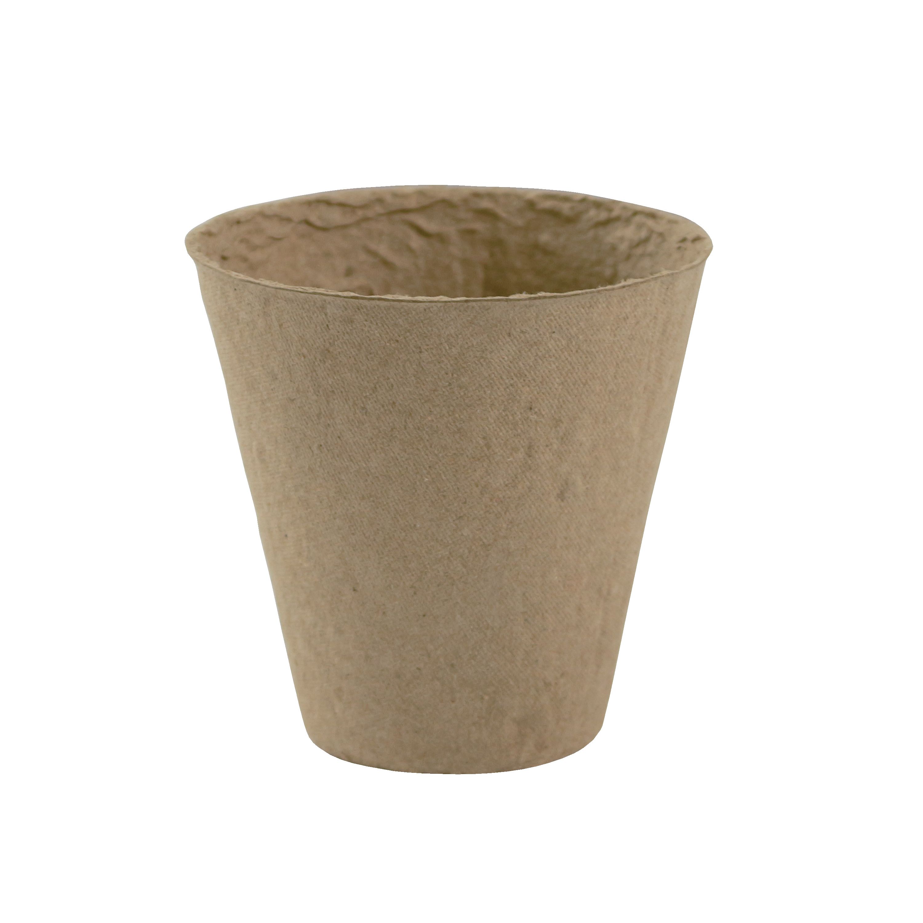 Verve Natural Paper Pulp Circular Plant Pot (Dia)8Cm, Pack Of 24 Price Comparisons | Compare The Build