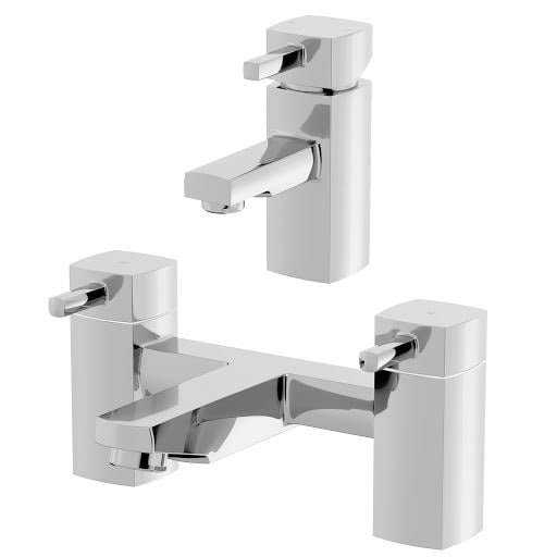 Architeckt Misa Basin Mixer Tap and Bath Mixer Tap Set Price Comparisons | Compare The Build