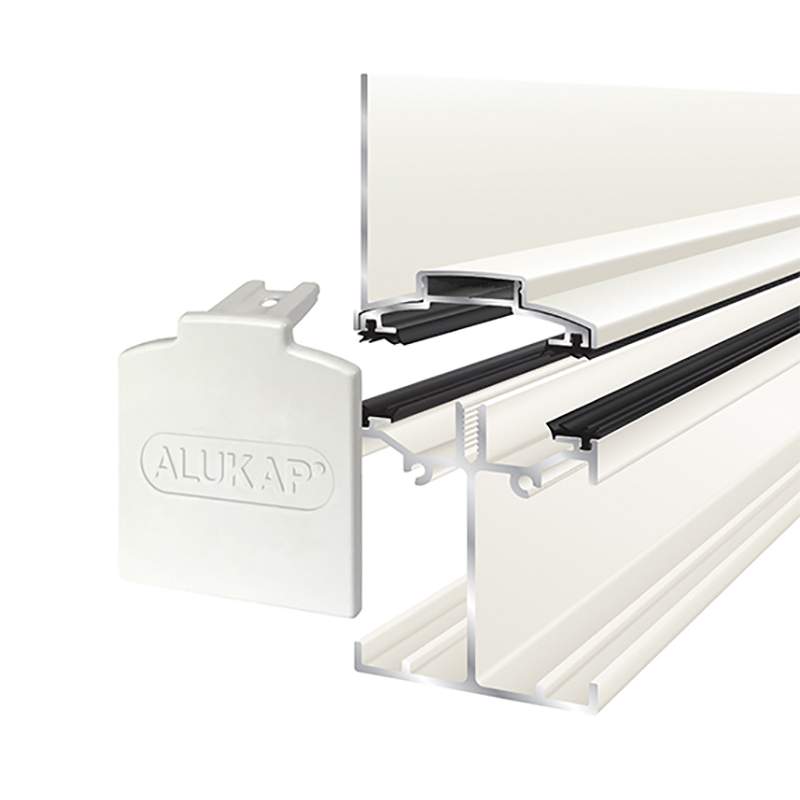 ALUKAP-SS Low Profile Wall Bar White - 3m AKSS310W | Compare The Build