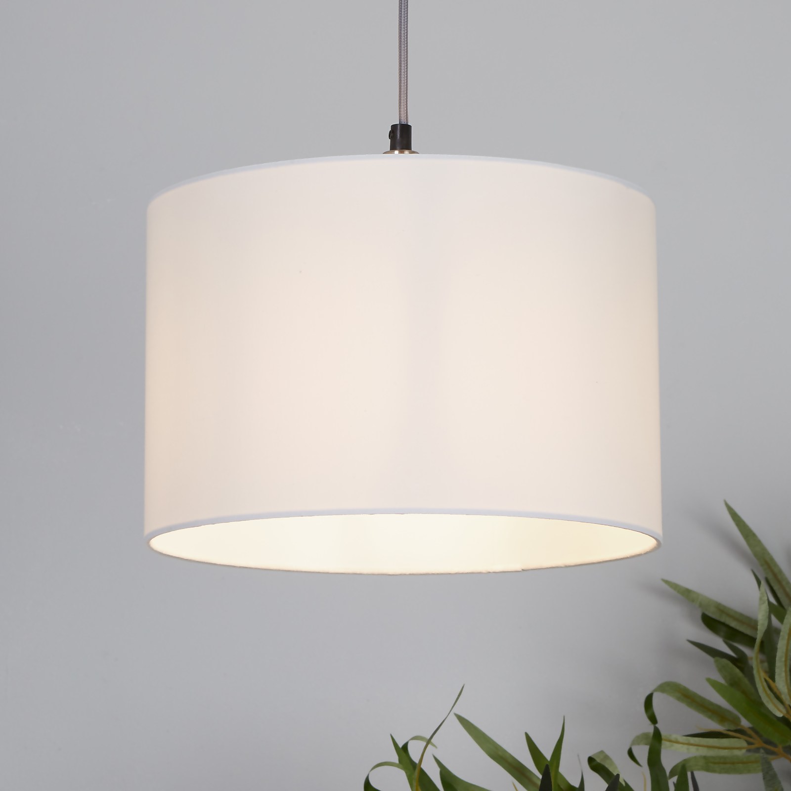 Clyde Drum Lamp Shade - 30cm - White Price Comparisons | Compare The Build