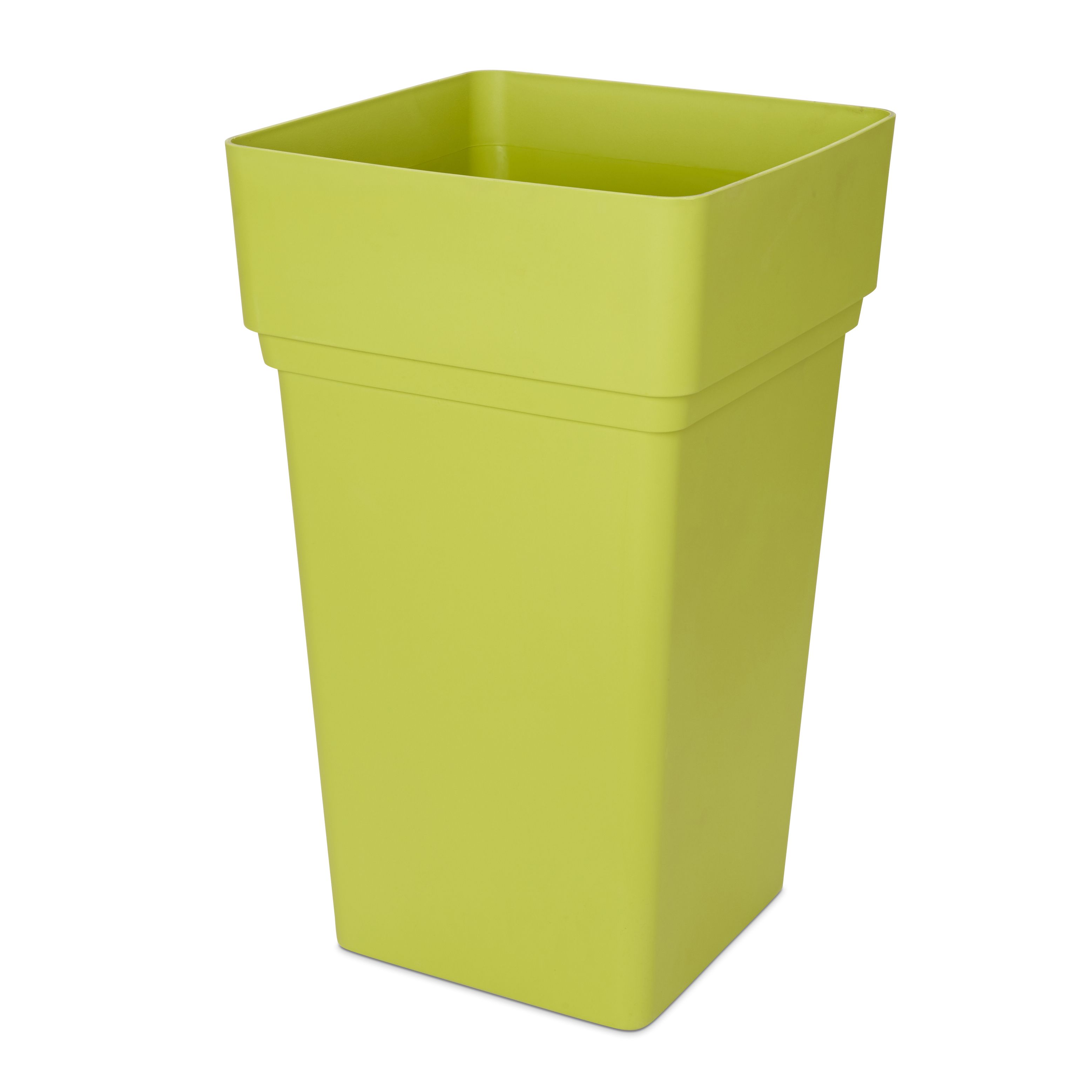 Verve Nurgul Green Plastic Square Plant Pot (Dia)38Cm | Compare The Build