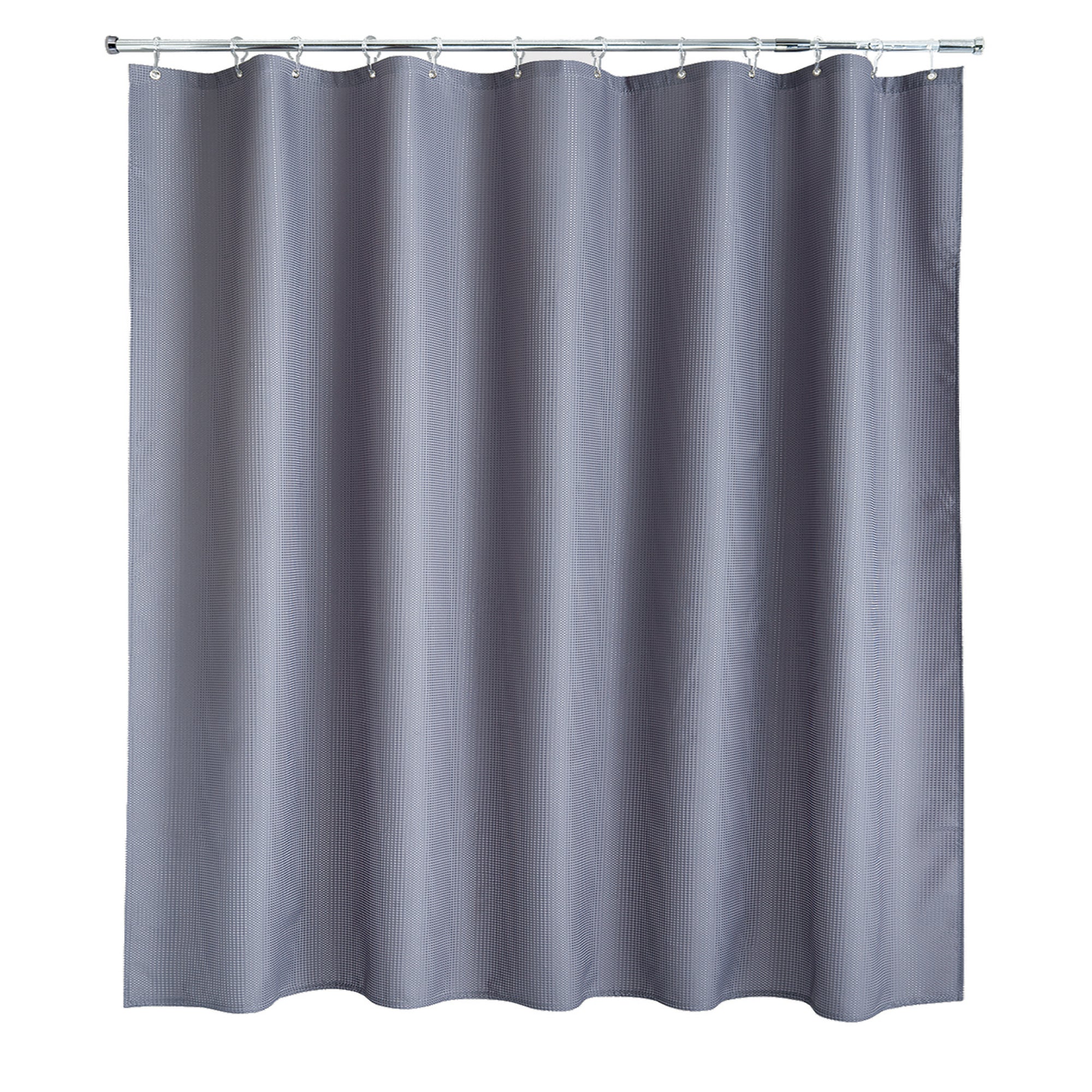 Waffle Grey XL Shower Curtain Grey Price Comparisons | Compare The Build