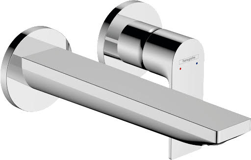 hansgrohe Rebris E 2-hole Wall Mounted Basin Mixer Tap - Chrome Price Comparisons | Compare The Build