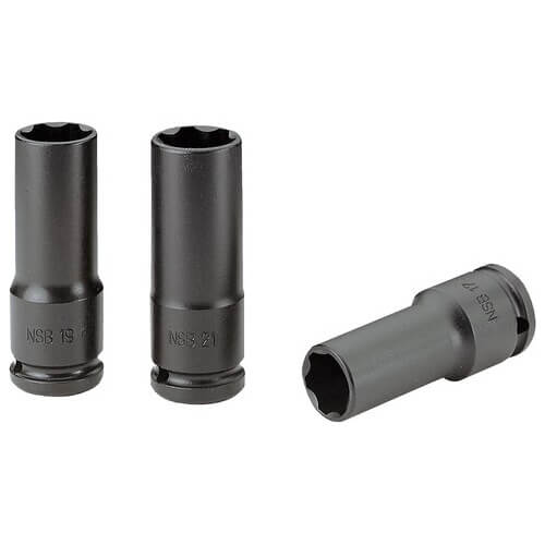 Facom 3 Piece 1/2/" Drive Deep Hexagon Wheel Nut Impact Socket Set Metric 1/2" Price Comparisons | Compare The Build