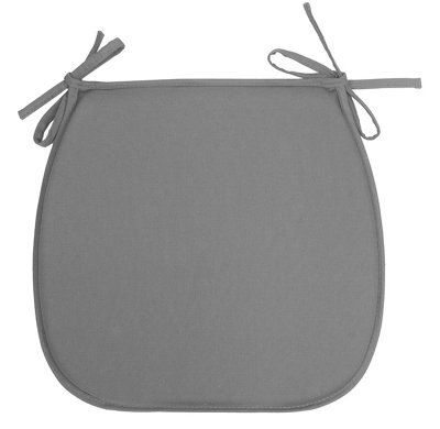 Colours Iberis Grey Plain Seat Pad Price Comparisons | Compare The Build