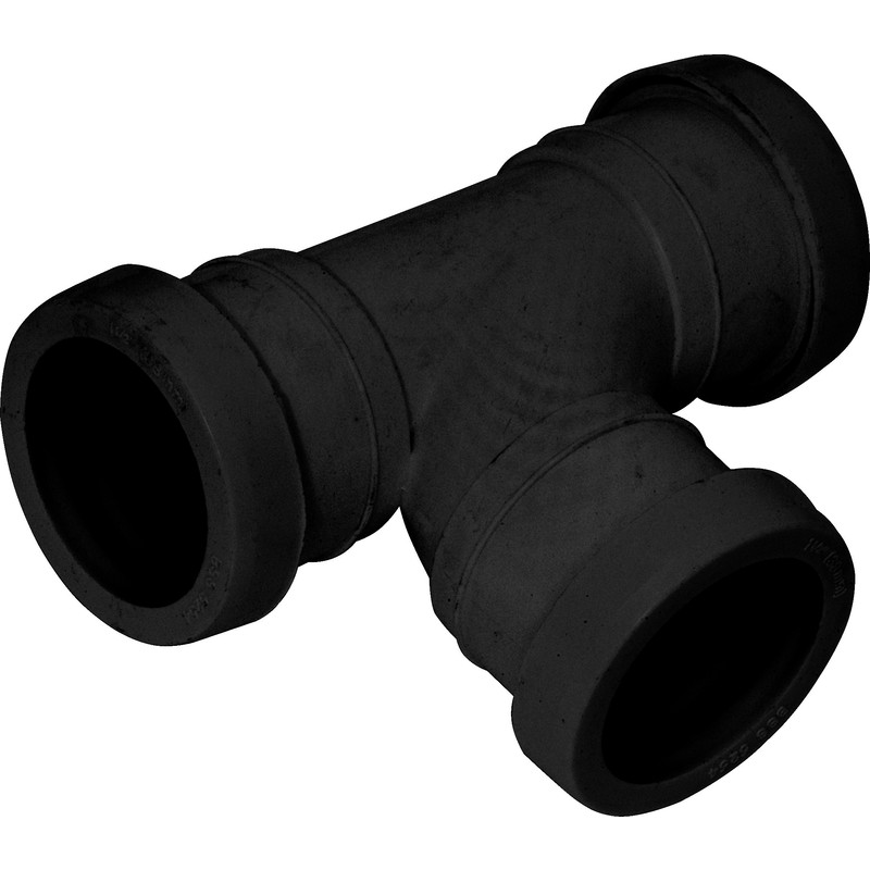 Aquaflow Push Fit Tee 40mm in Black Price Comparisons | Compare The Build