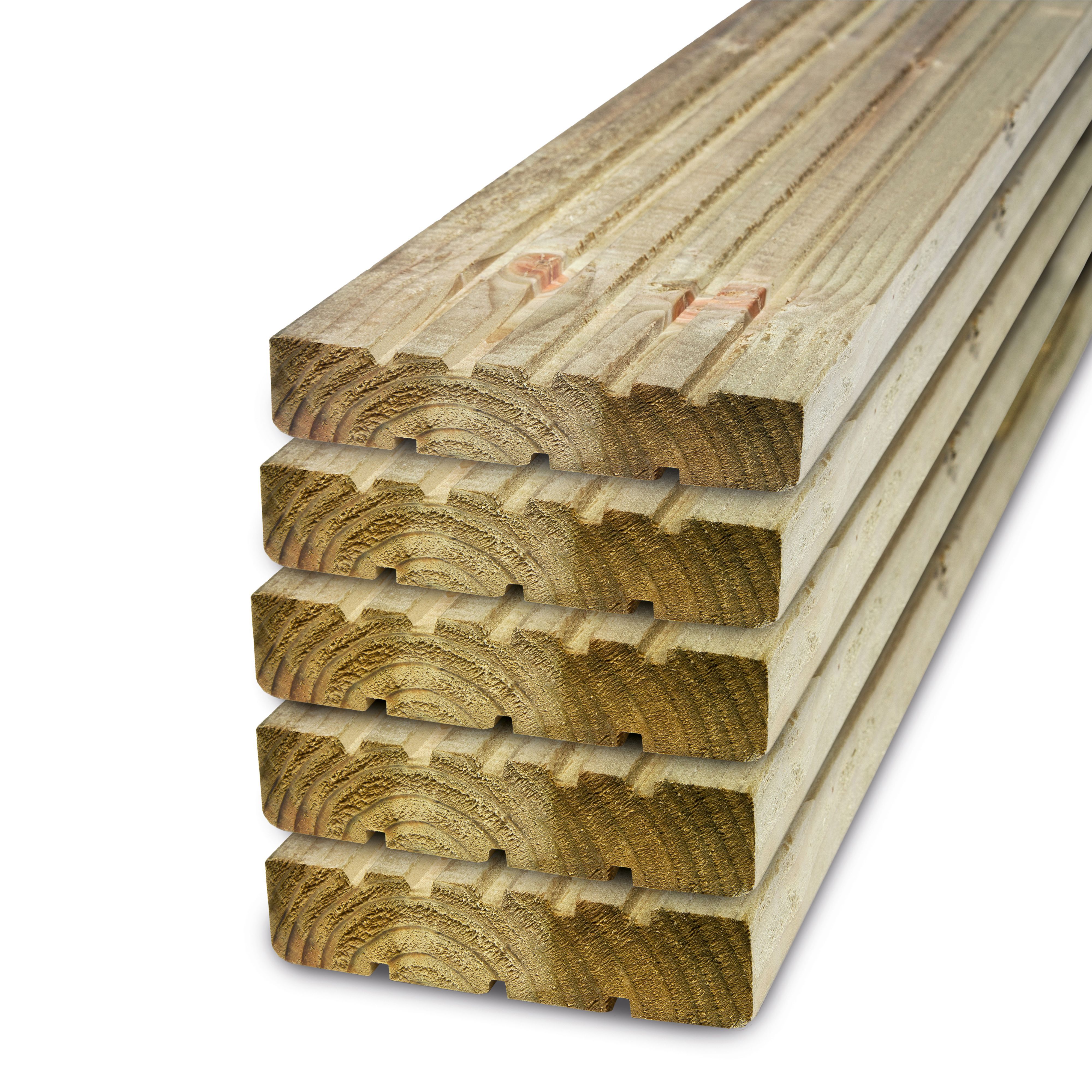 Metsä Wood Deck Board Softwood Deck Board (T)25mm (W)120mm (L)2400mm, Pack Of 5 Price Comparisons | Compare The Build