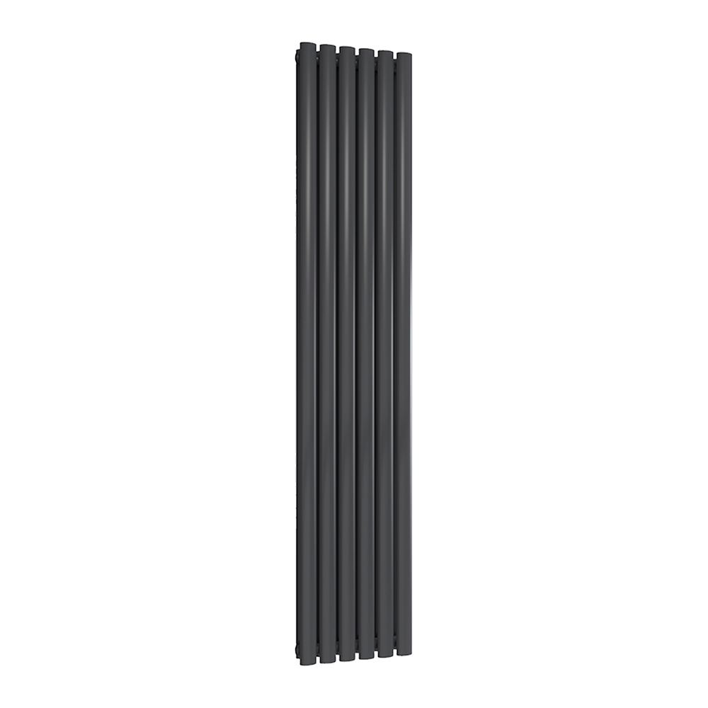 Reina Neval Vertical Aluminium Designer Radiator, Anthracite, 1800mm x 345mm Price Comparisons | Compare The Build