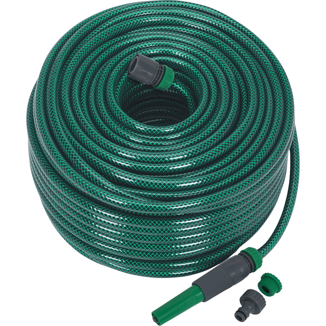 Sealey Garden Hose Pipe with Fittings 1/2" / 12.5mm 80m Green Price Comparisons | Compare The Build