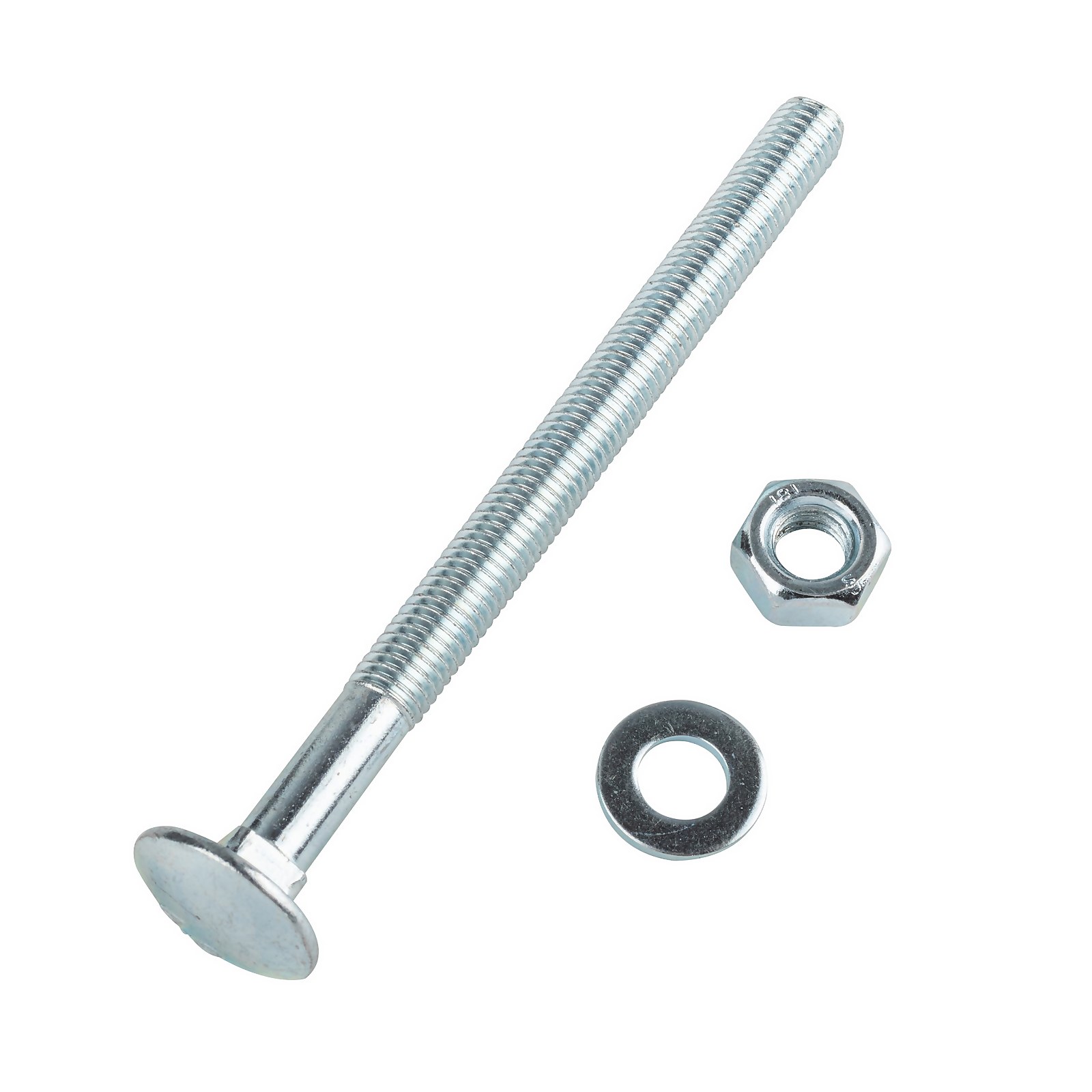 Homebase Zinc Plated Coach Bolt M10 130mm 2 Pack Price Comparisons | Compare The Build