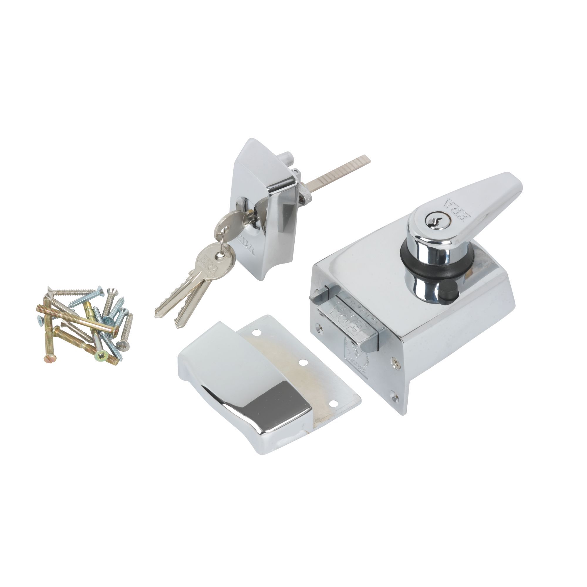 Era Polished Chrome Effect Night Latch, (H)86mm (W)120mm Price Comparisons | Compare The Build