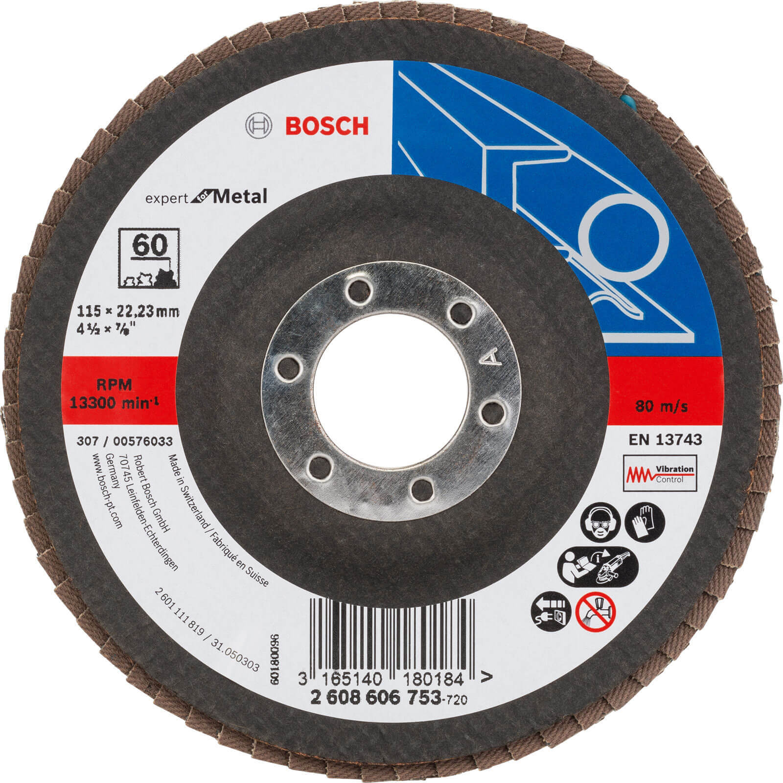 Bosch Expert X551 for Metal Angled Flap Disc 115mm 60g Pack of 1 | Compare The Build