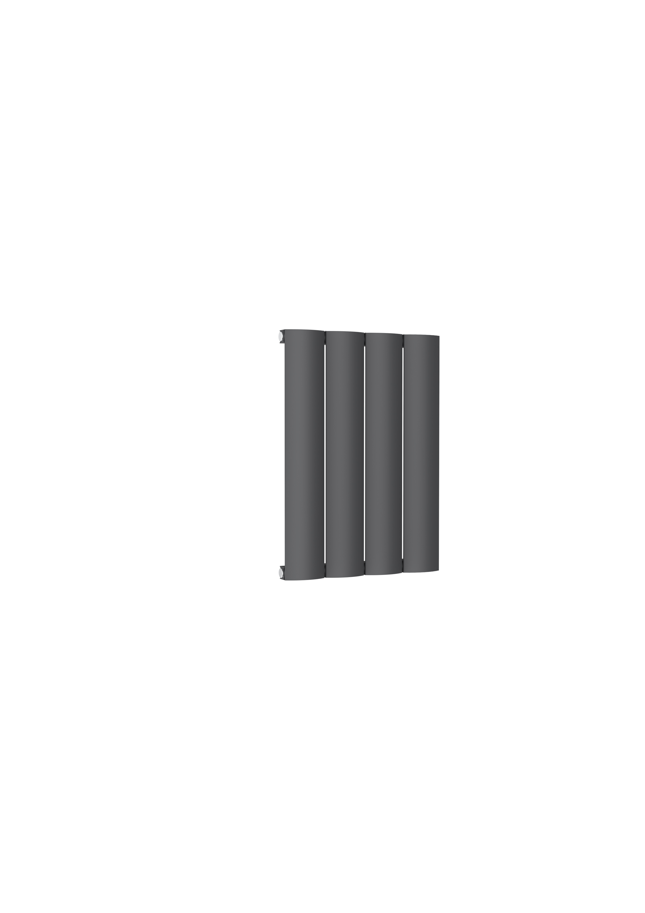 Reina Belva Horizontal Aluminium Designer Radiator, Anthracite, 600mm x 412mm | Compare The Build