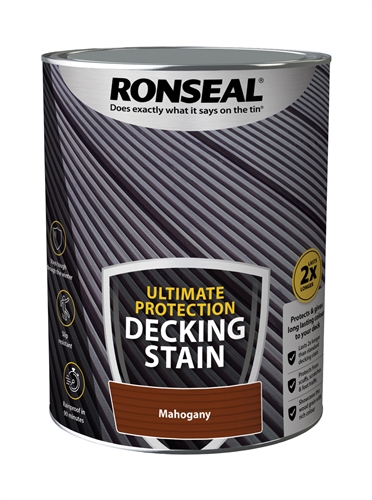 Ronseal Ultimate Mahogany Matt Decking Wood Stain, 5L Price Comparisons | Compare The Build