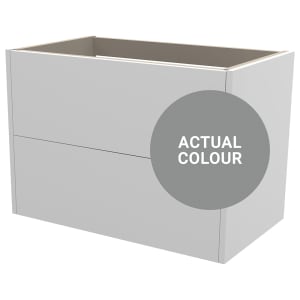 Duarti By Calypso Cascade 800mm Full Depth 2 Drawer Wall Hung Vanity Unit - Twilight Grey Price Comparisons | Compare The Build