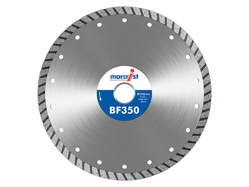 Marcrist MRCBF350T230 BF350 Turbo Diamond Blade 230 x 22.2mm | Compare The Build