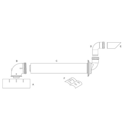 Ideal V3 Flue H/Level Outlet Kt 203146 Price Comparisons | Compare The Build