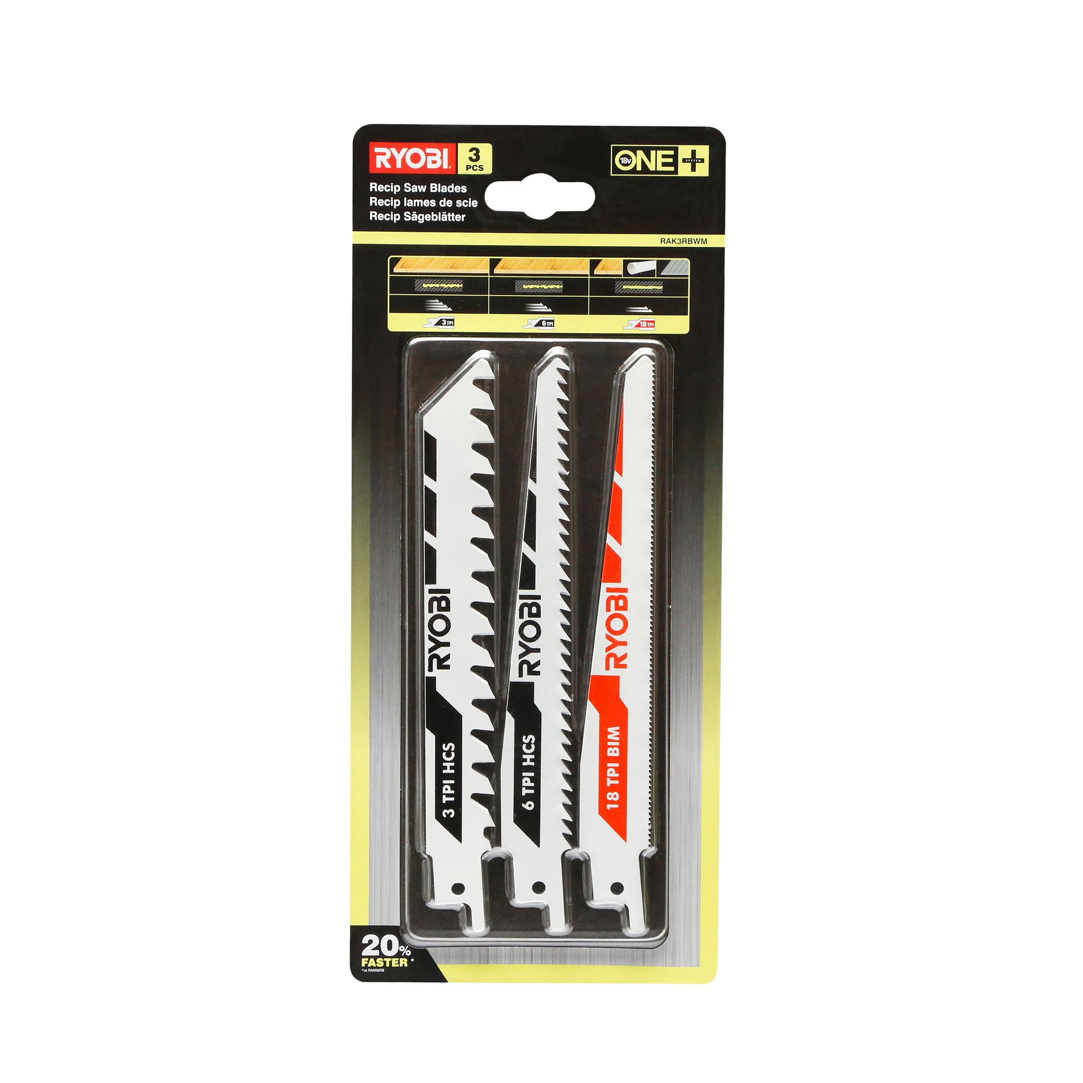 Ryobi 3 Piece Reciprocating Saw Blade Set Price Comparisons | Compare The Build
