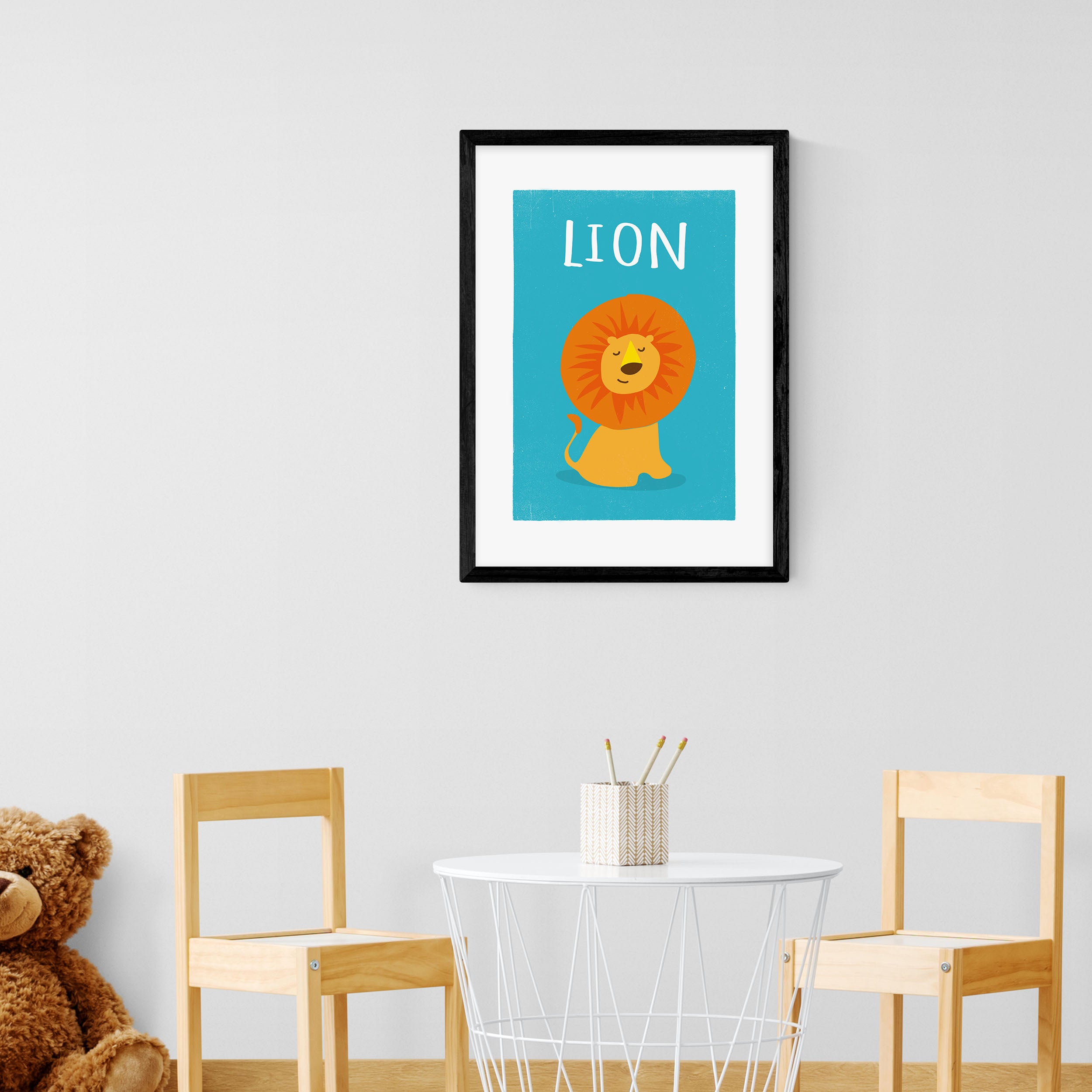 East End Prints Lion Print Blue Price Comparisons | Compare The Build