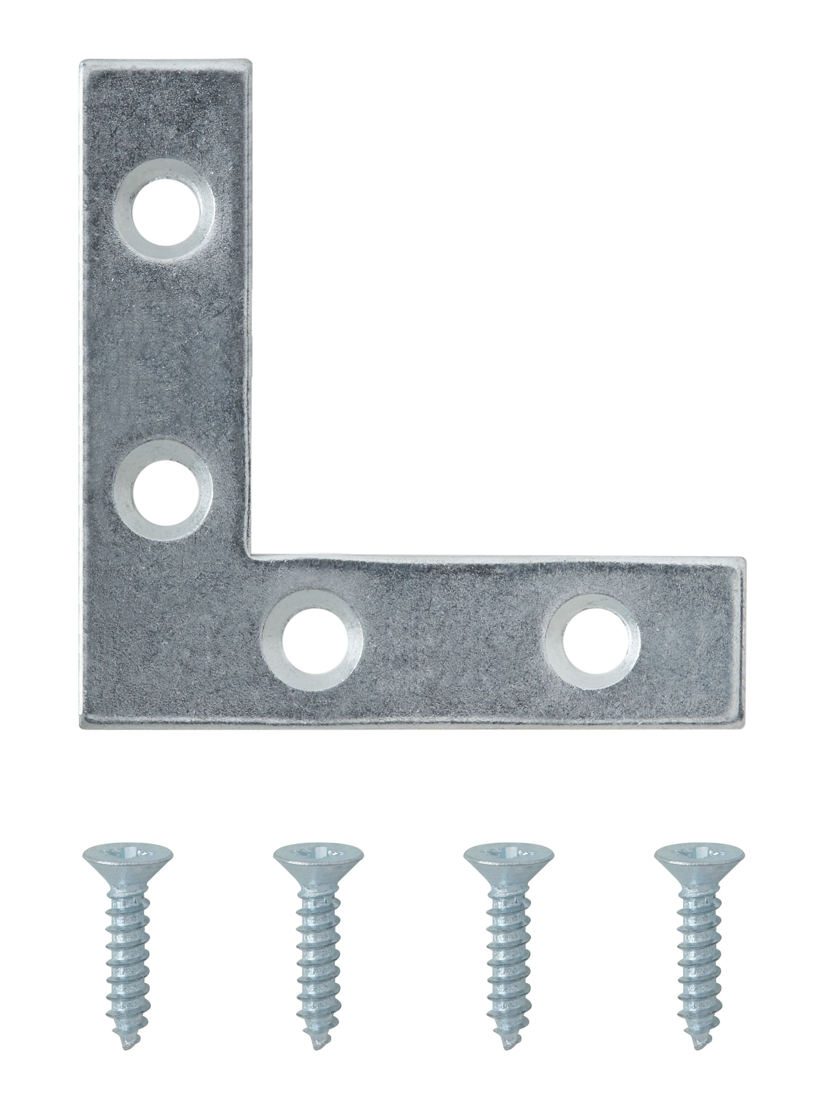 Steel Corner Plate, Pack Of 4 Price Comparisons | Compare The Build