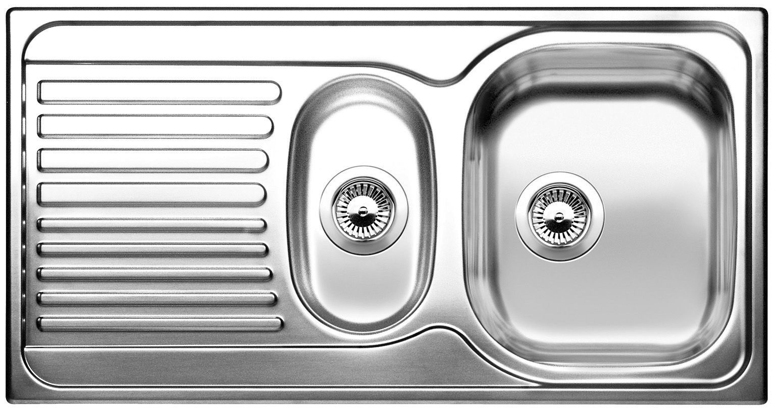 Blanco Toga Polished Stainless Steel 1.5 Bowl Sink & Drainer | Compare The Build