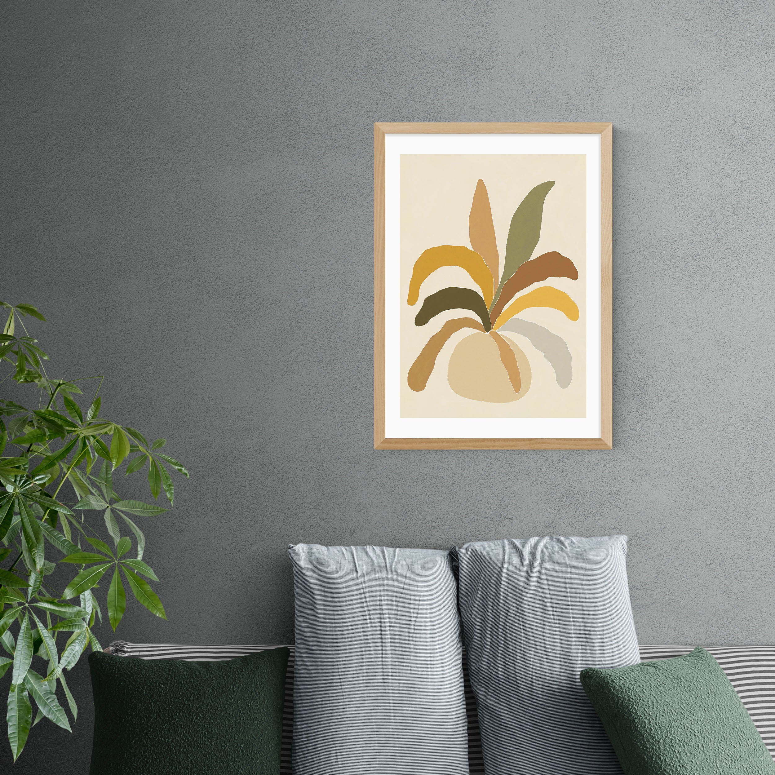 East End Prints Pastel Plant Print Natural Price Comparisons | Compare The Build