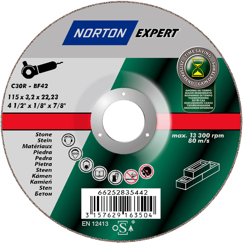 Norton Expert DPC Stone Cutting Disc 115 x 2.5 x 22.23mm | Compare The Build