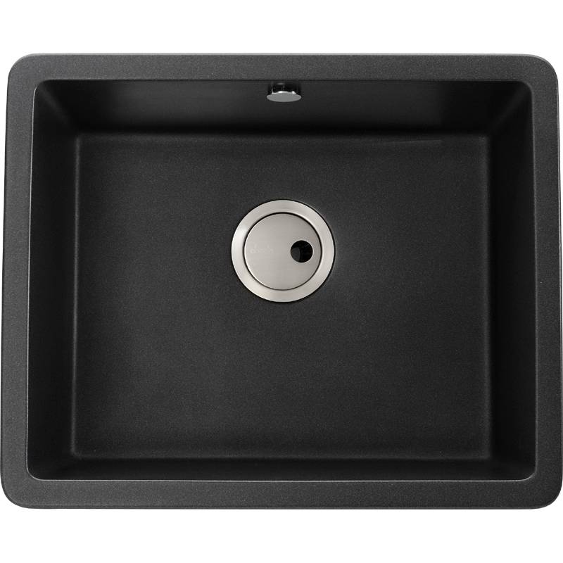 Abode Matrix Square 1 Bowl Undermount Black Composite Kitchen Sink | Compare The Build