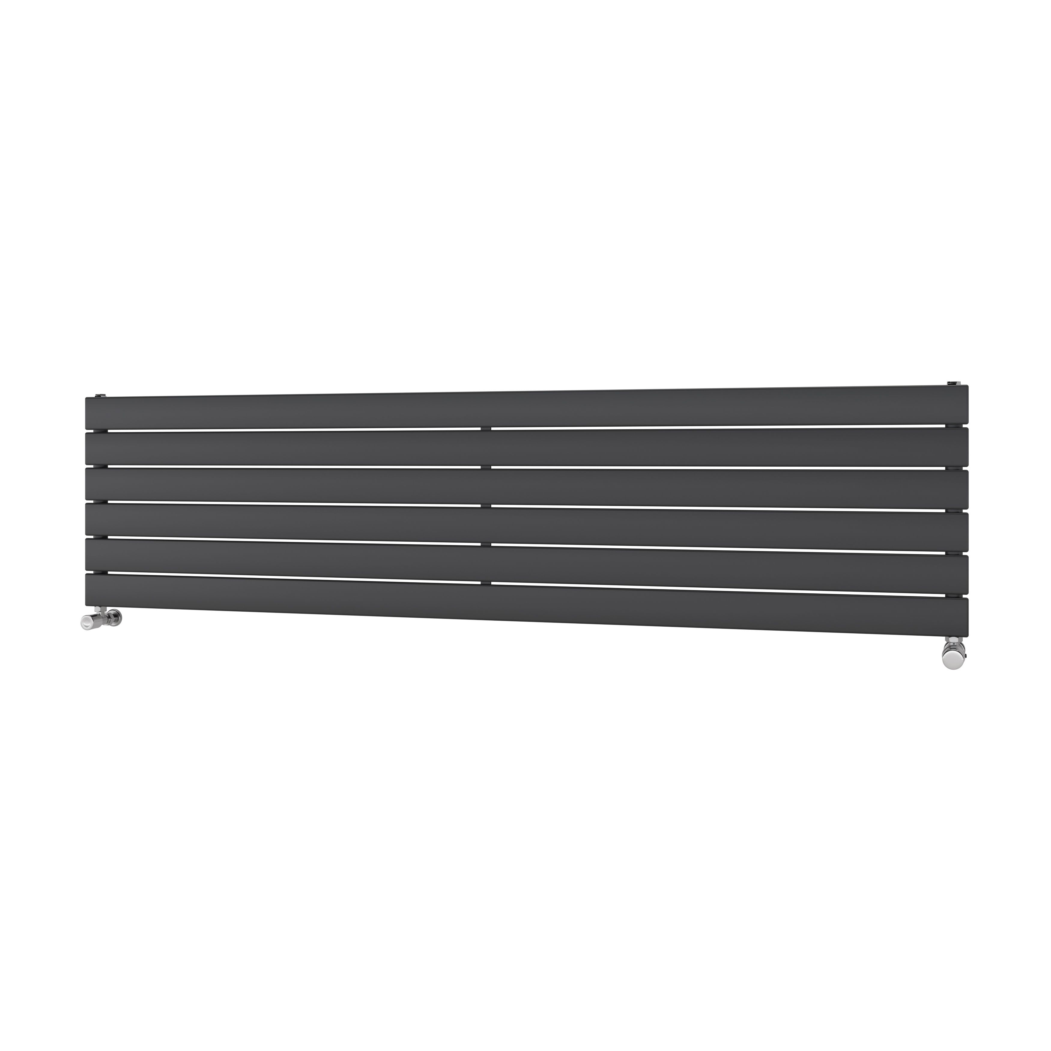 Ximax Vertirad Satin Anthracite Horizontal Designer Panel Radiator, (W)1800mm X (H)445mm Price Comparisons | Compare The Build