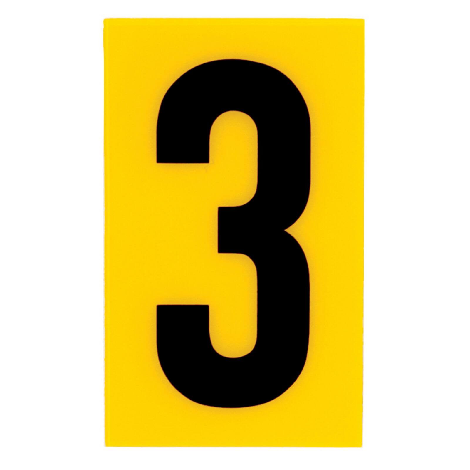 Breeze Yellow Self Adhesive House Number - 60mm - 3 Price Comparisons | Compare The Build