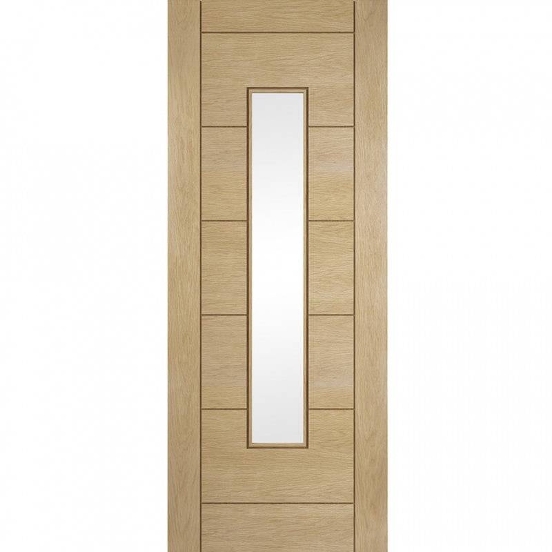 Jeld-wen Oregon White Oak Ladder Unfinished 5P 1L Clear Glazed Internal Door 1981mm x 686mm x 35mm (78" x 27") Price Comparisons | Compare The Build