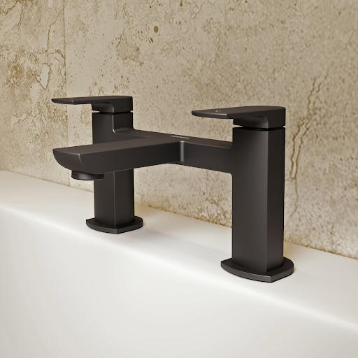 Aqualisa Downtown Bath Mixer Tap - Matt Black Price Comparisons | Compare The Build