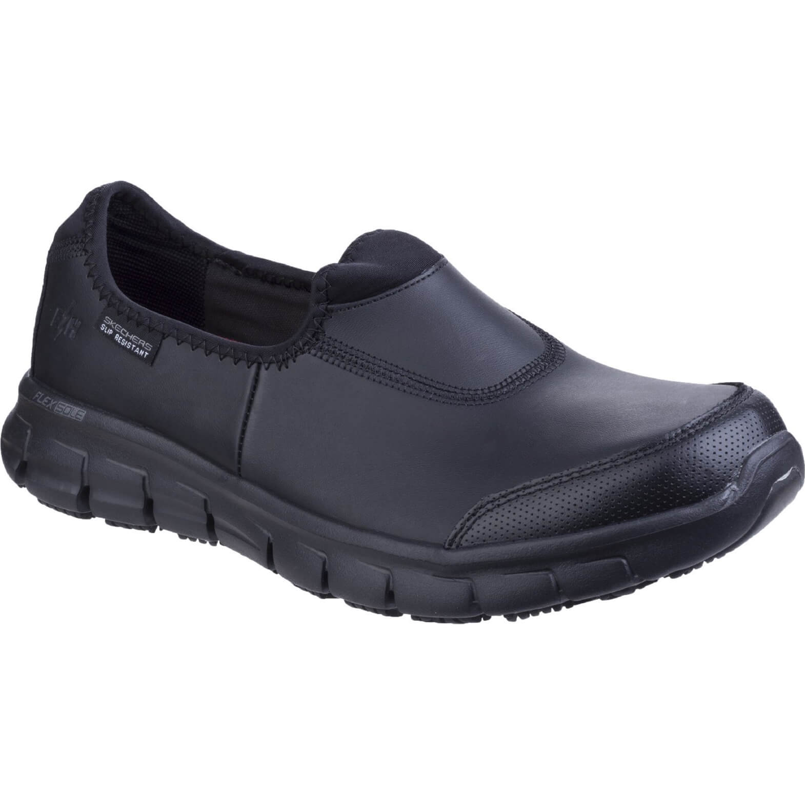 Skechers Work Ladies Sure Track Shoe Black Size 2 | Compare The Build